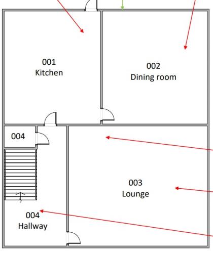 GF floor plan - not accurate